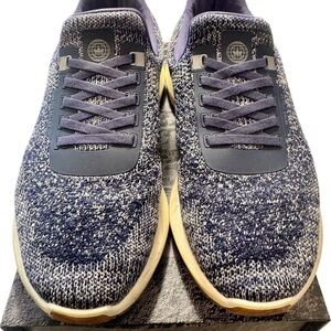 Peter Millar Navy Knit Athletic Sneakers